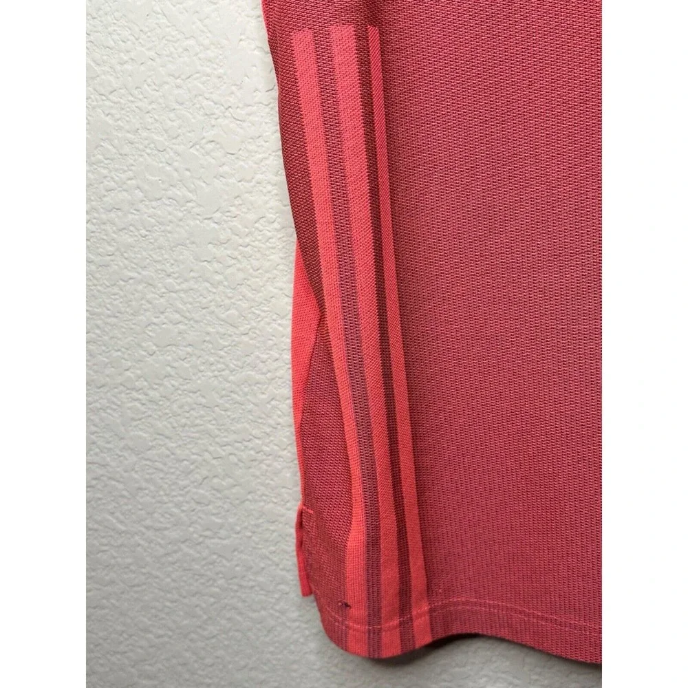 ADIDAS AeroSport Flash Red Black Polo Golf Shirt Short Sleeve FJ9914 Mens Medium